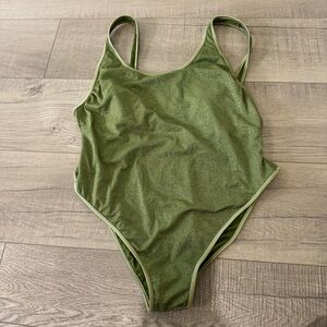 Fe Noel x Target Green Shimmer One-Piece Swimsuit